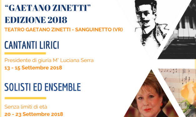 Luciana Serra, presidente di giuria 23° Premio Internazionale di Musica Gaetano Zinetti 2018 di Sanguinetto (VR)