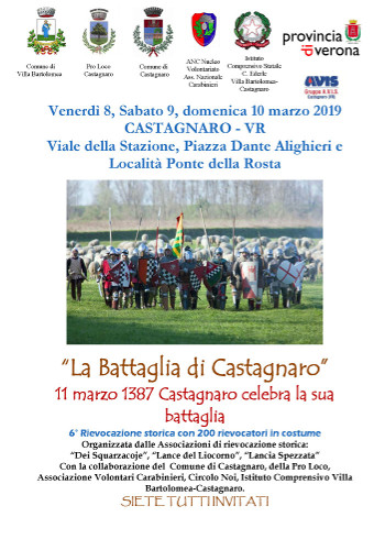 Battaglia di Castagnaro (VR) – 8 – 9 – 10 marzo 2019
