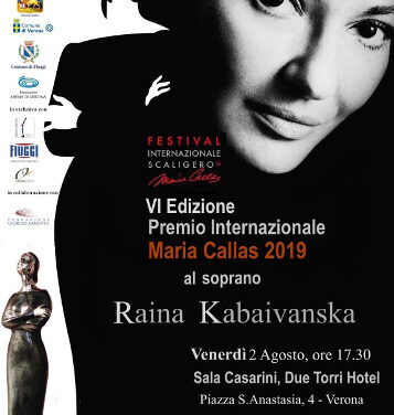 Al soprano Raina Kabaivanska il Premio Internazionale Maria Callas 2019