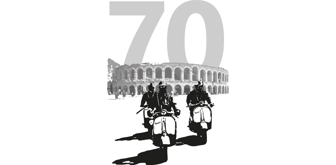 70 anni di Vespa Club a Verona: due giorni di raduno in città