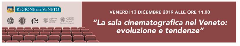Il cinema nel Veneto: dati, stime e previsioni