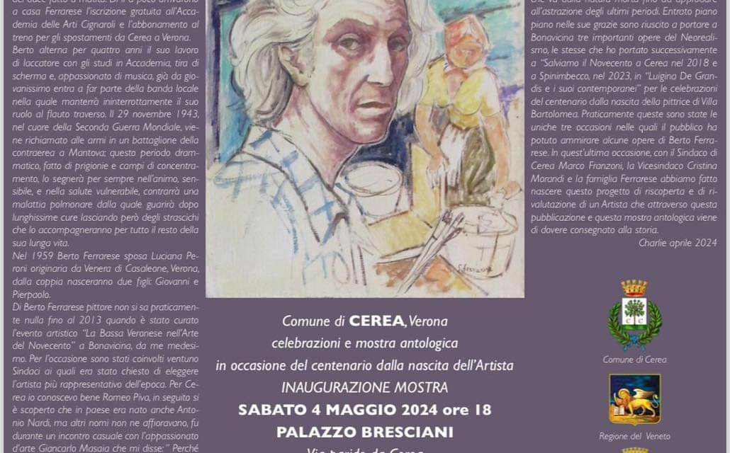 Cerea, la mostra-tributo a Berto Ferrarese