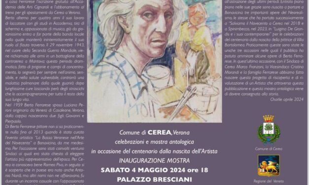 Cerea, la mostra-tributo a Berto Ferrarese