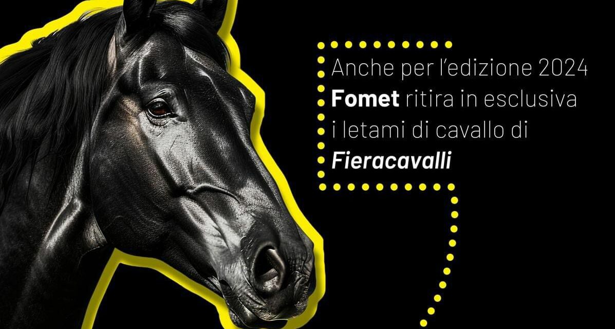 Fieracavalli, Fomet ritira in esclusiva i letami di cavallo