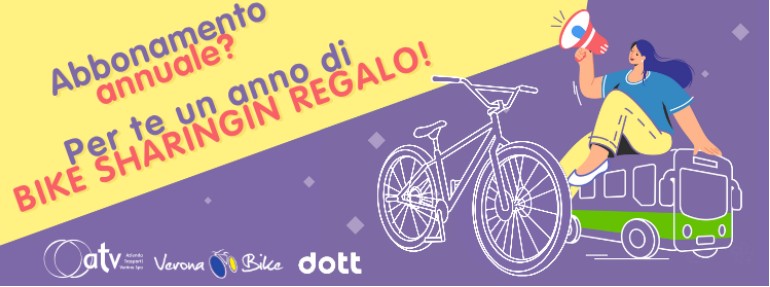 ATV, in regalo un anno di Bike sharing con l’abbonamento annuale del bus